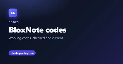 BloxNote codes