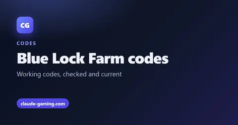 Blue Lock Farm codes