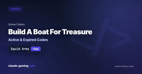 Build A Boat For Treasure codes
