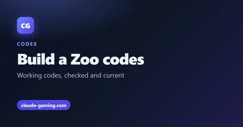 Build a Zoo codes