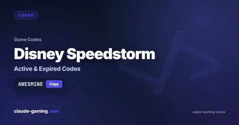 Disney Speedstorm codes