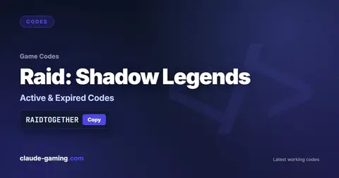 Raid: Shadow Legends codes