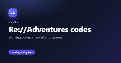 Re://Adventures codes