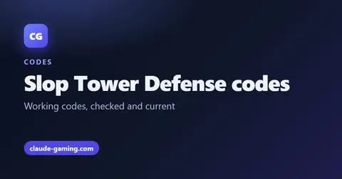 Slop Tower Defense codes