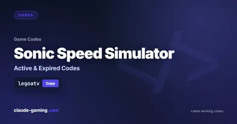 Sonic Speed Simulator Codes: Active and Expired (October 2026) | Claude ...