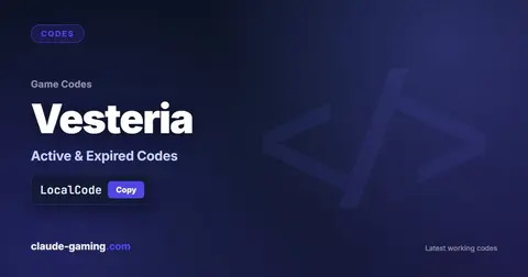 Vesteria codes