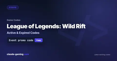 League of Legends: Wild Rift codes
