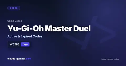 Yu-Gi-Oh Master Duel codes